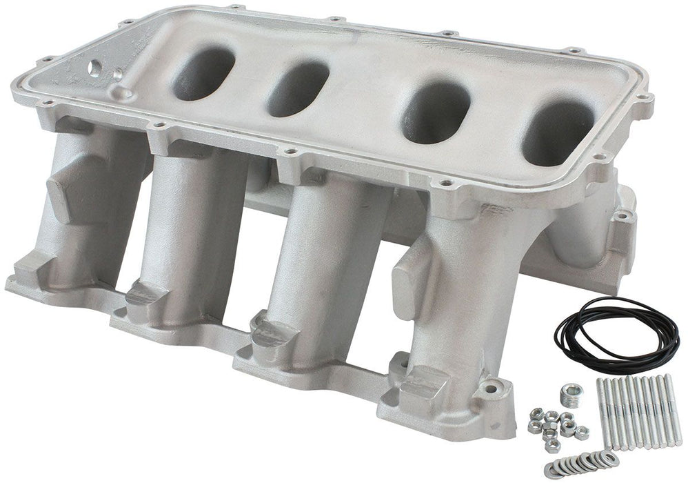 Aeroflow Hi Rise NON-EFI GM LS Rectangle Port Intake ManifoldBase, Natural Cast Finish (AF6079-6002)