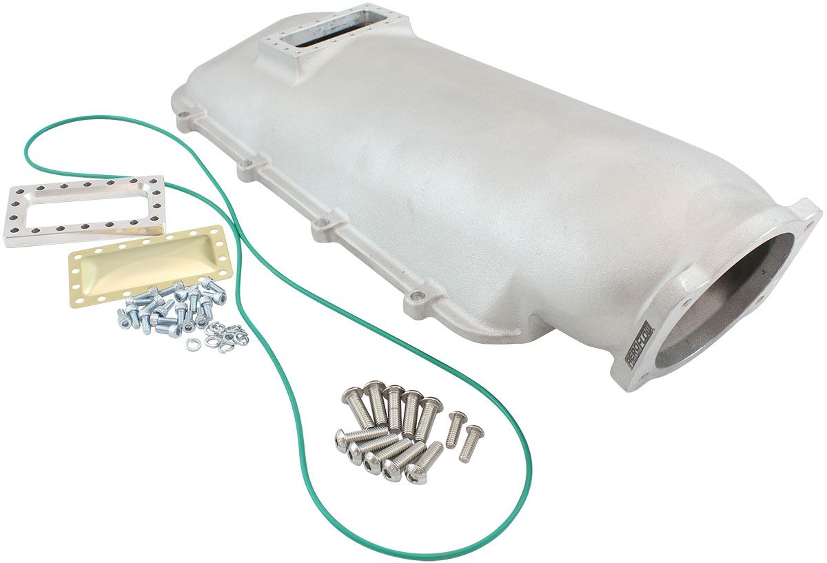 Aeroflow Top Plate with 4 Bolt Throttle Body Flange For Modular Intake Manifolds, Natural Cast Finish (AF6083-5000)