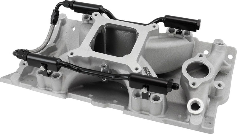 Aeroflow SB Chev EFI Air Gap Single Plane Intake Manifold, Natural Cast Finish (AF6090-1000) AF6090-1000