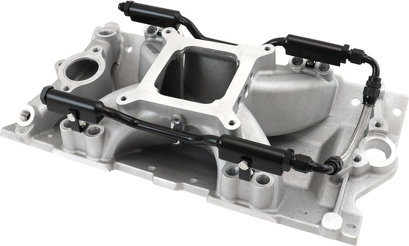Aeroflow SB Chev EFI Air Gap Single Plane Intake Manifold, Natural Cast Finish (AF6090-1000)