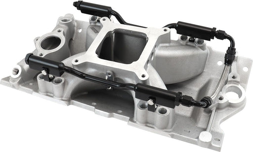 Aeroflow SB Chev EFI Air Gap Single Plane Intake Manifold, Natural Cast Finish (AF6090-1000)