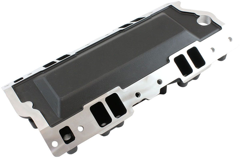 Aeroflow SB Chev EFI Air Gap Single Plane Intake Manifold, Black Finish (AF6290-1000)