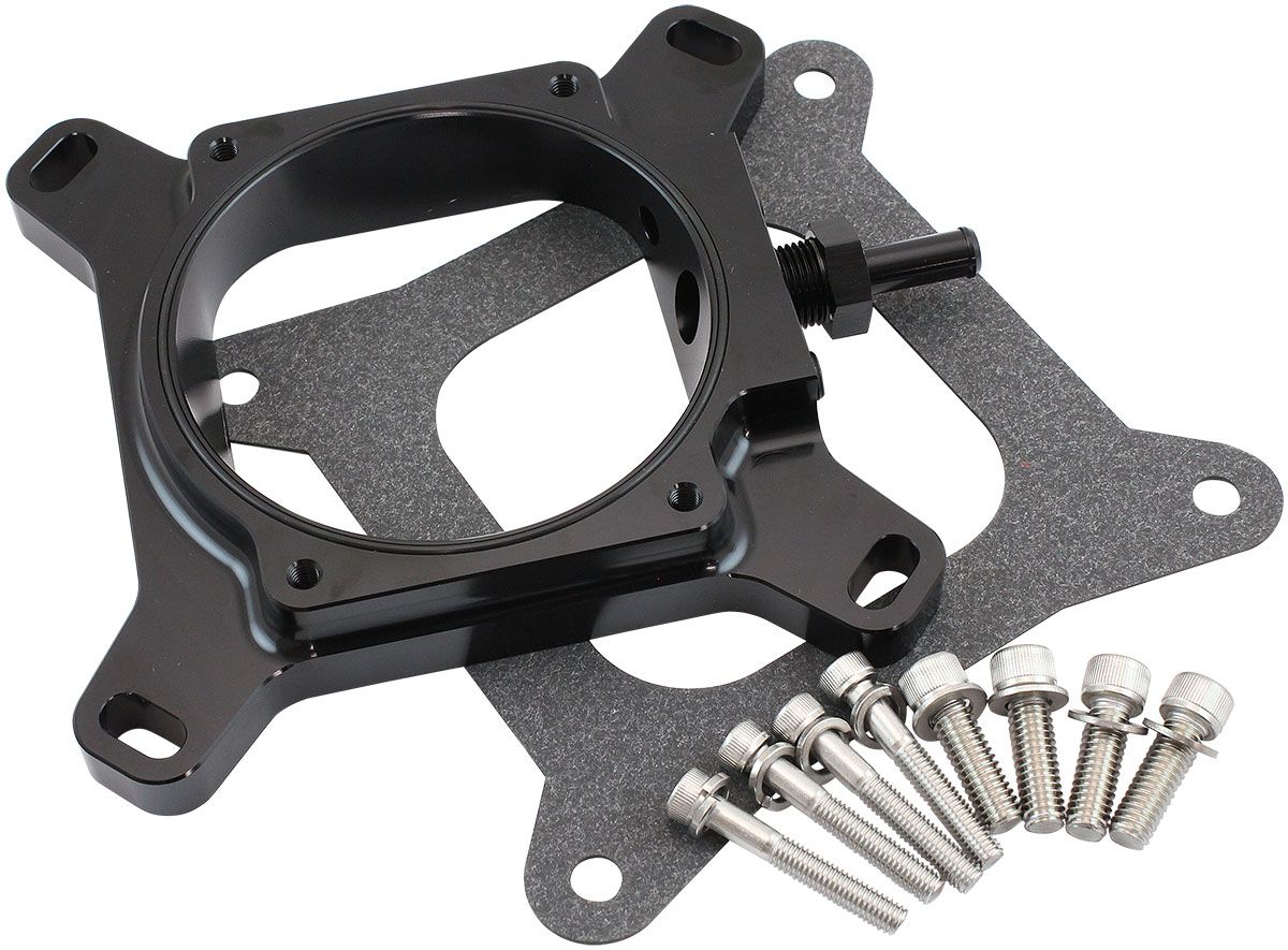 Aeroflow 4150 to Drive By Wire Throttle Body Adapter (AF64-2159BLK) AF64-2159BLK