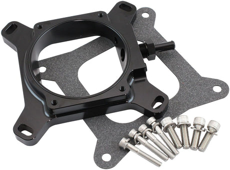 Aeroflow 4150 to Drive By Wire Throttle Body Adapter (AF64-2159BLK) AF64-2159BLK