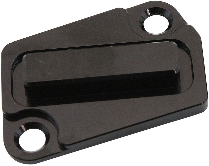Aeroflow Mass Air Flow Sensor Block Off Delete Plate - Black Finish (AF64-2176BLK)