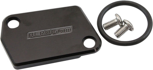 Aeroflow Mass Air Flow Sensor Block Off Delete Plate - Black Finish (AF64-2176BLK) AF64-2176BLK