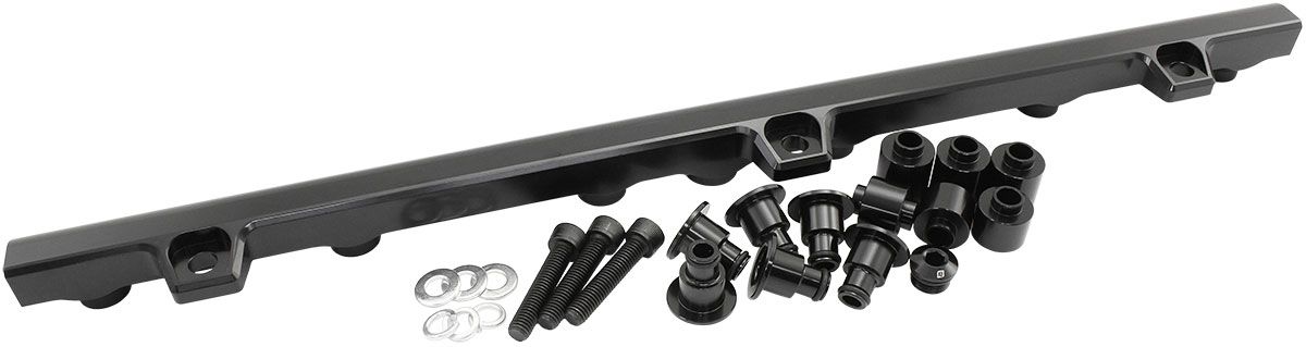 Aeroflow Toyota 2JZ-GE Billet EFI Fuel Rail - Black (AF64-2260BLK)