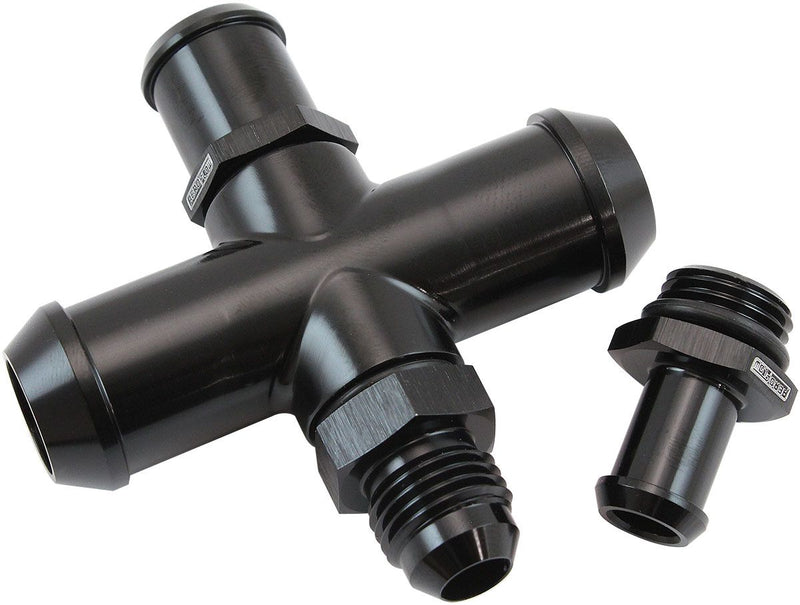 Aeroflow Ford Falcon BA-BF, FG-FG-X Billet Heater Hose X-Piece (AF64-4044BLK) AF64-4044BLK