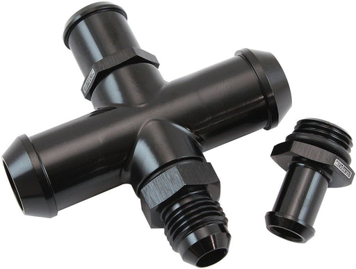 Aeroflow Ford Falcon BA-BF, FG-FG-X Billet Heater Hose X-Piece (AF64-4044BLK) AF64-4044BLK