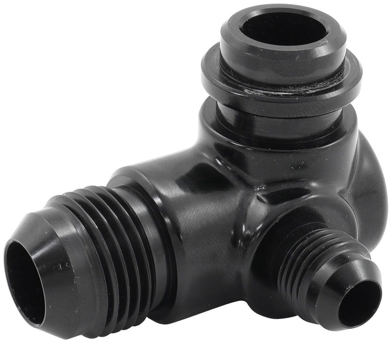 Aeroflow Ford Falcon BA - BF - FG Billet Thermostat Housing Tee Press in Adapter (AF64-4046BLK)