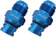 Aeroflow Ford Coyote Screw In Cover Breather Adapter - Blue Finish (AF708-10-09) AF708-10-09