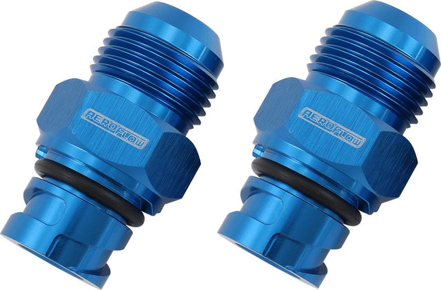 Aeroflow Ford Coyote Screw In Cover Breather Adapter - Blue Finish (AF708-10-09) AF708-10-09