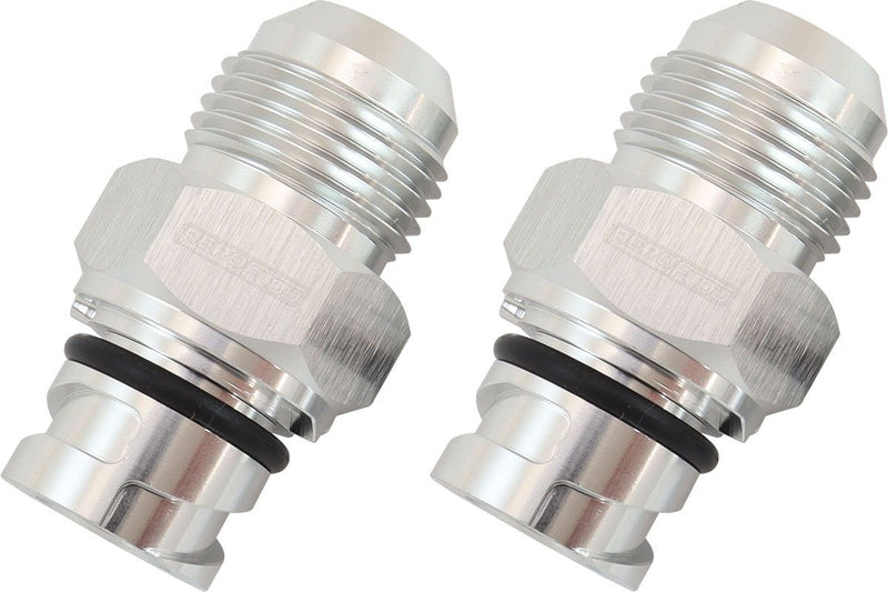 Aeroflow Ford Coyote Screw In Cover Breather Adapter - Silver Finish (AF708-10-09S) AF708-10-09S