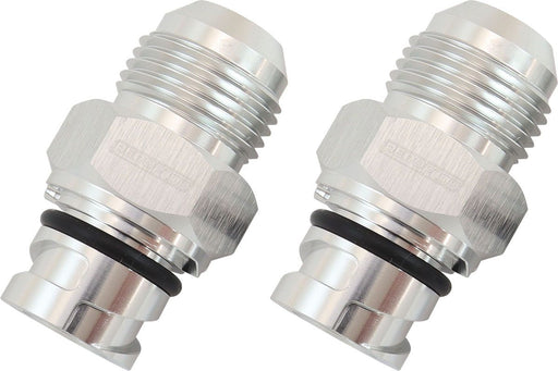 Aeroflow Ford Coyote Screw In Cover Breather Adapter - Silver Finish (AF708-10-09S) AF708-10-09S