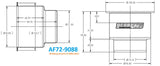 Aeroflow Large Cup Holders - Silver (AF72-9088) AF72-9088