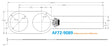 Aeroflow Bang Shift Vertical Cup Holder Plate (AF72-9089) AF72-9089