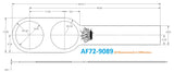 Aeroflow Bang Shift Vertical Cup Holder Plate (AF72-9089) AF72-9089