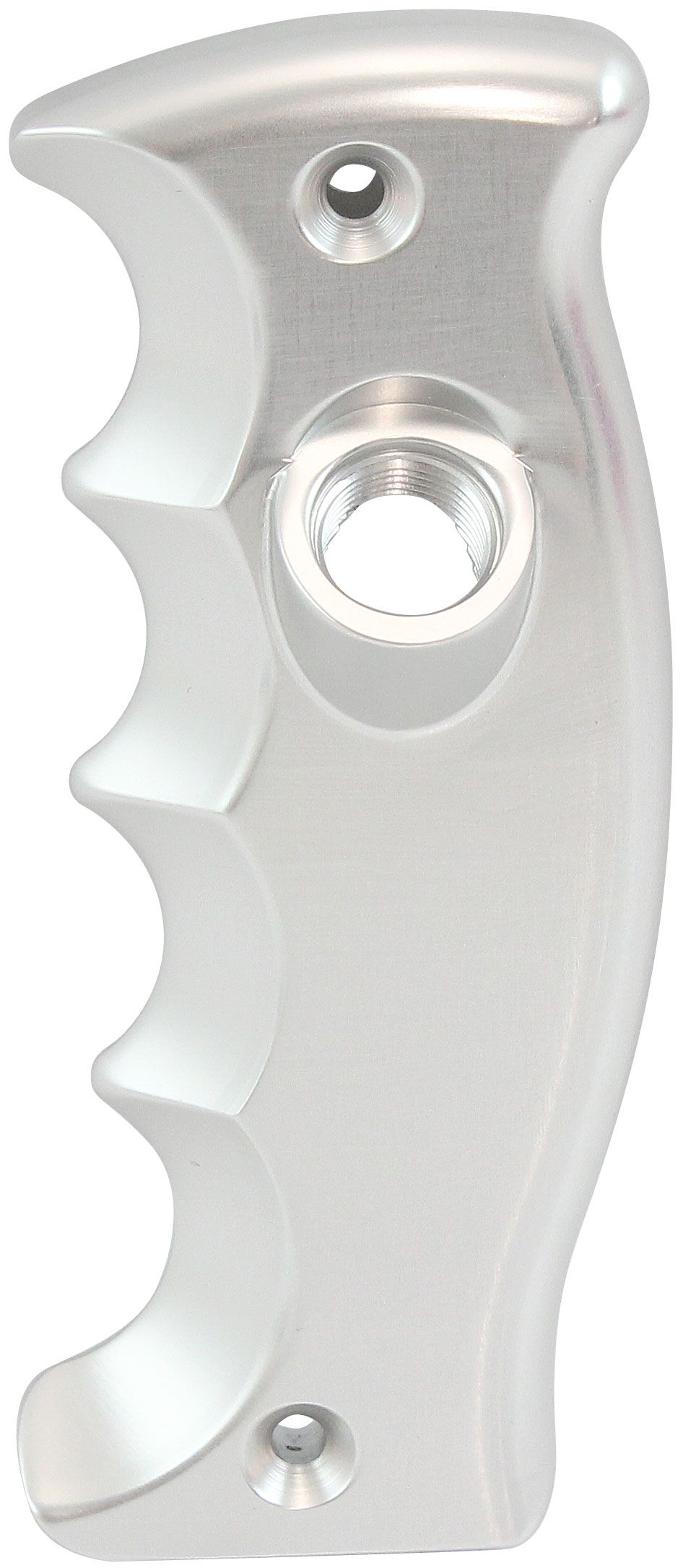 Aeroflow Pistol Grip Passengers Side Single Button Plate, Silver (AF72-9917) AF72-9917