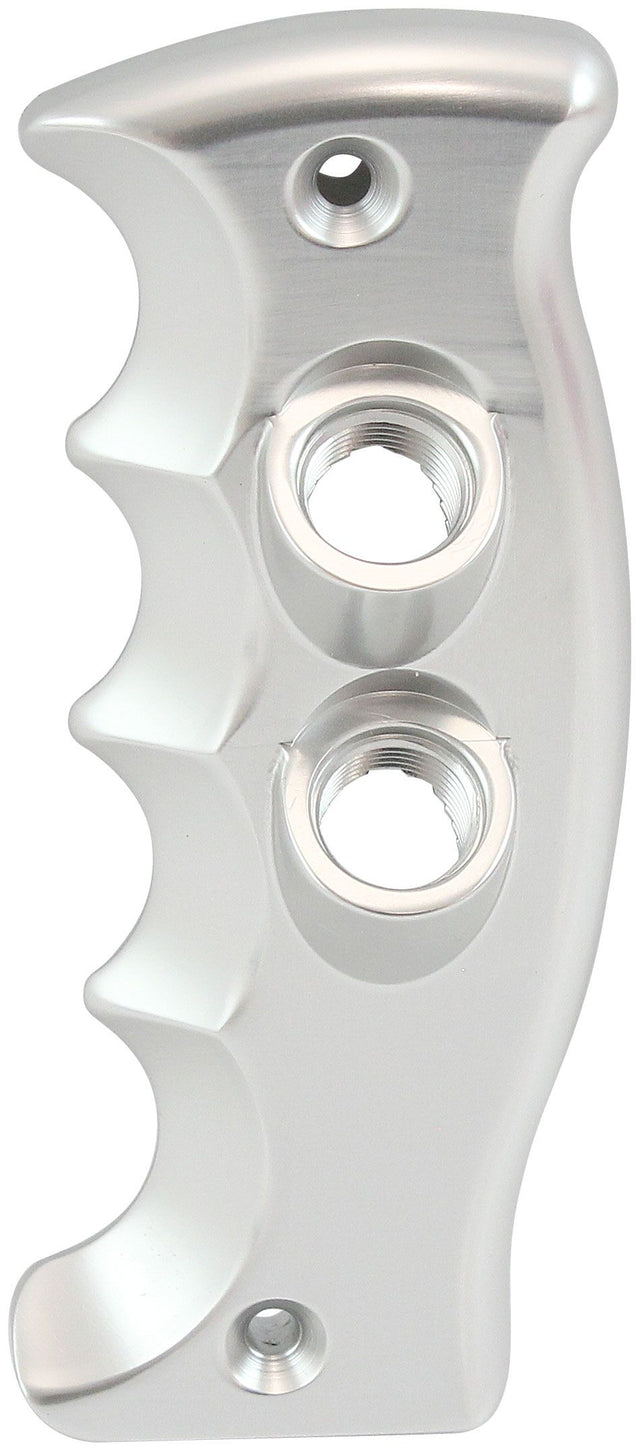 Aeroflow Pistol Grip PassengersSide Dual Button Plate, Silver (AF72-9927) AF72-9927