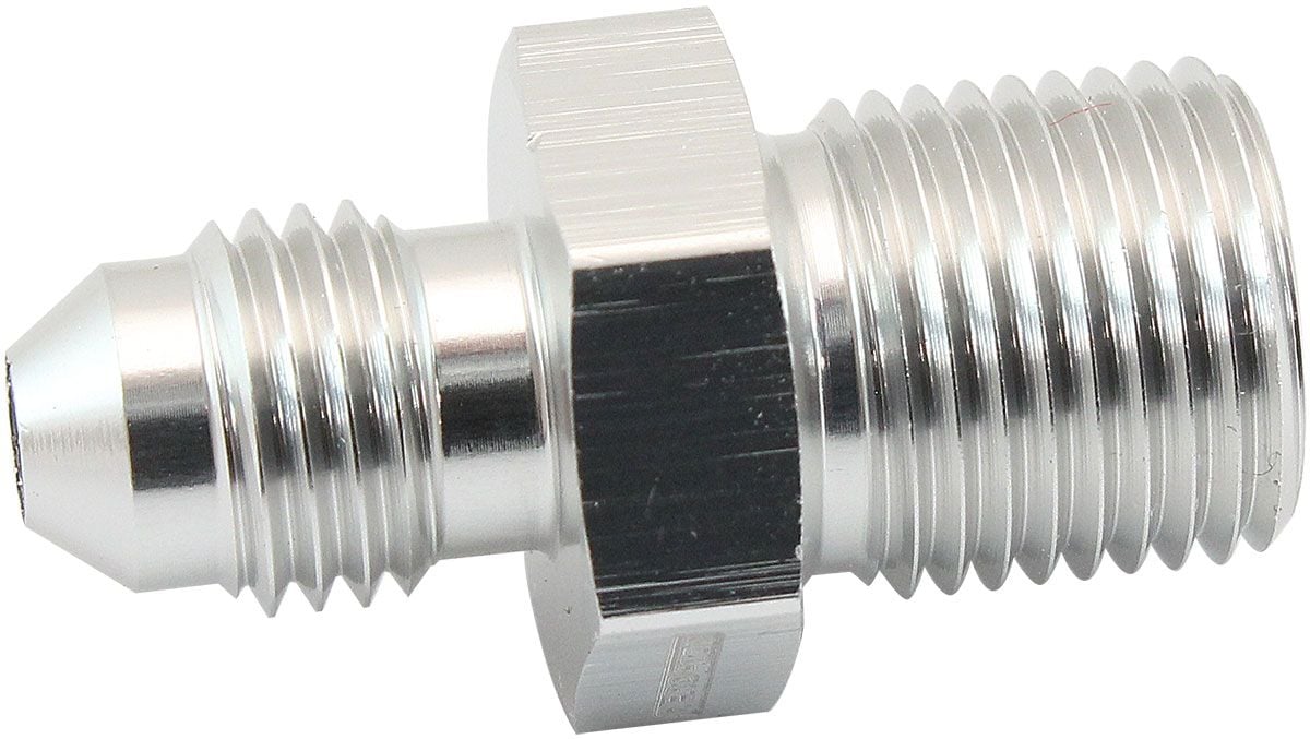Aeroflow Metric to Male Flare Adapter M14 x 1.25mm to -6AN (AF742-04S) AF742-04S