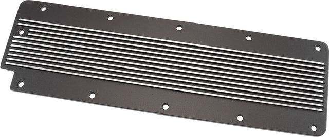 Aeroflow GM LS2 Finned Valley Plate, Black Finish (AF77-5028BLK) AF77-5028BLK