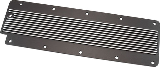 Aeroflow GM LS2 Finned Valley Plate, Black Finish (AF77-5028BLK) AF77-5028BLK