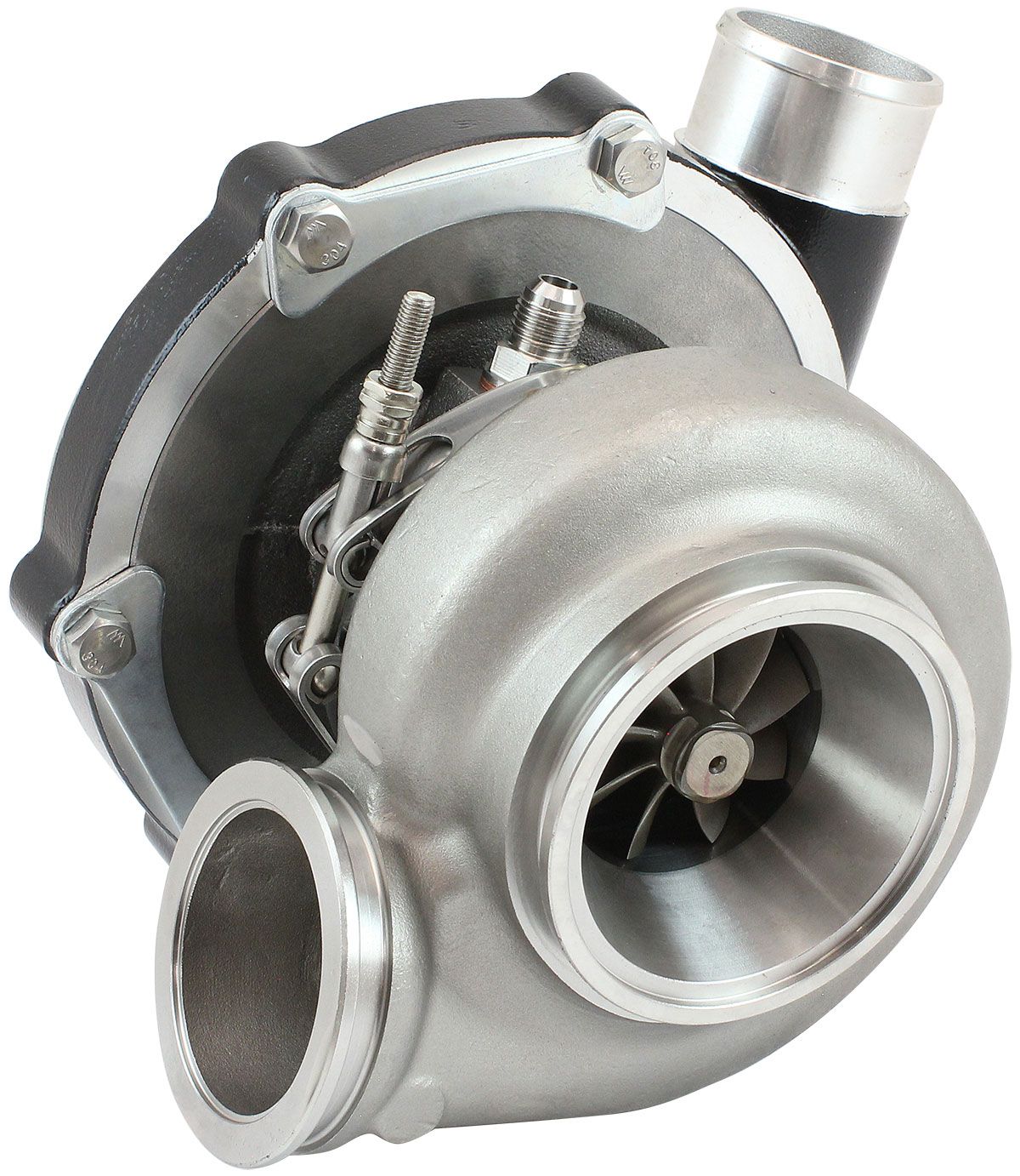 Aeroflow BOOSTED 6255 .61 Turbocharger 900HP, Hi Temp Black Finish (AF8005-3055BLK)