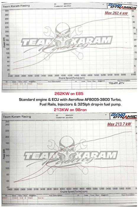 Aeroflow BOOSTED 5856 Subaru WRX 2002-2007 & STI 2004-2021 Bolt On Internal Wastegate Turbocharger 550HP, Natural Cast Finish (AF8005-3800)