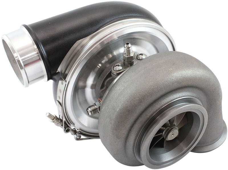 Aeroflow BOOSTED 7375 Dual V-Band 0.85 Turbocharger 1200HP, Hi Temp Black Finish (AF8005-4046BLK)
