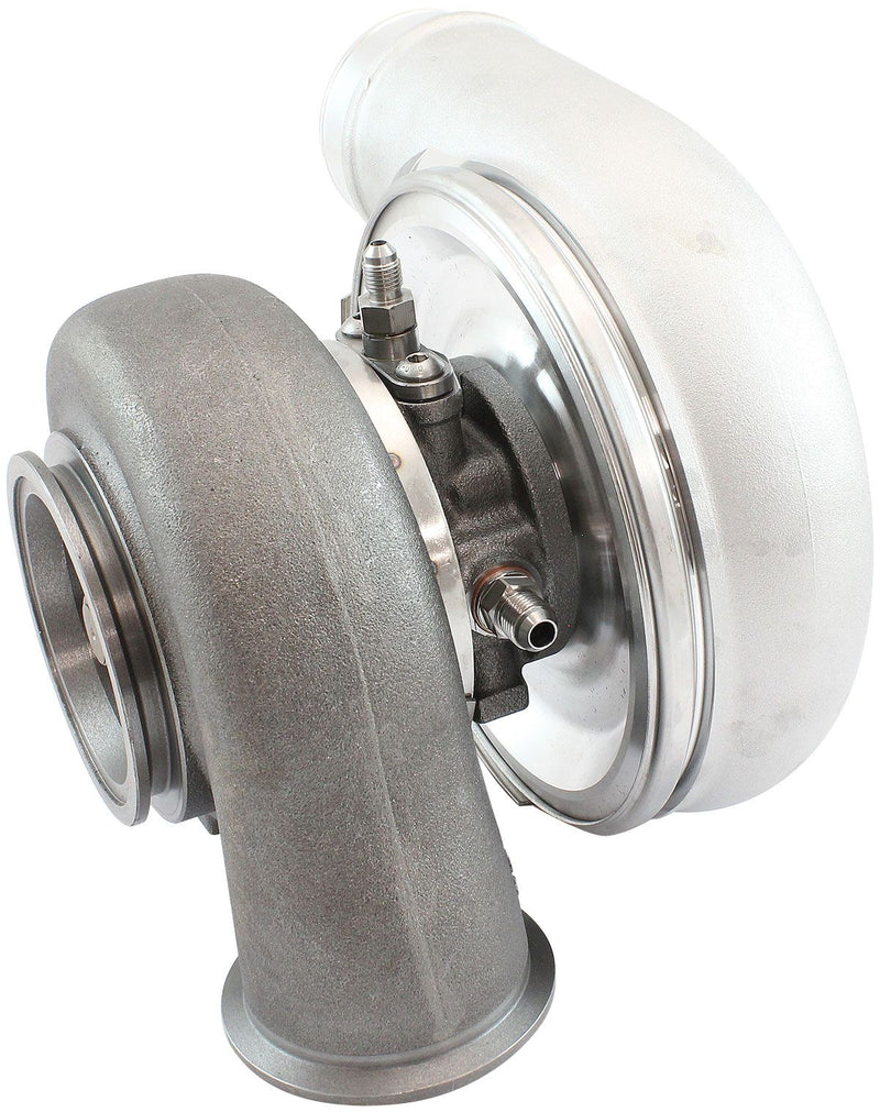 Aeroflow BOOSTED 7375 Dual V-Band 0.85 Turbocharger 1200HP, Natural Cast Finish (AF8005-4046)
