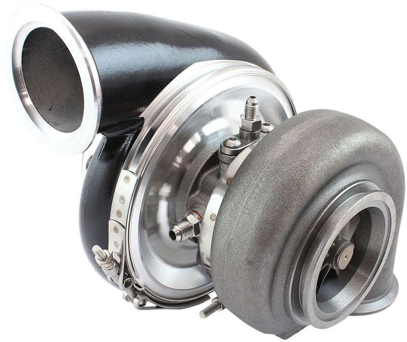 Aeroflow BOOSTED 7975 Dual V-Band 0.85 Turbocharger 1450HP, Hi Temp Black Finish (AF8005-4049BLK)