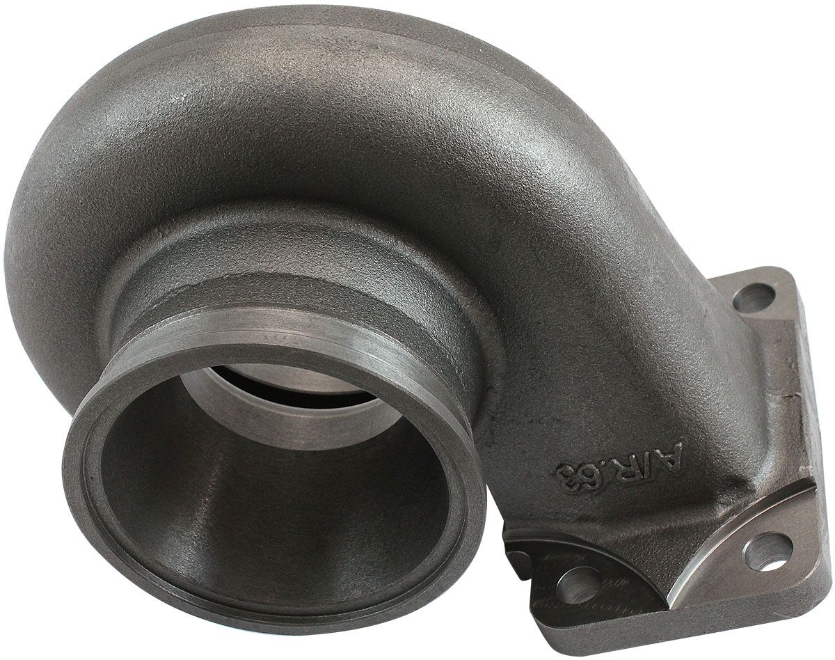 Aeroflow Boosted 0.63 A/R T3 Inlet & V-Band Outlet Turbo Exhaust Housing, Suits Boosted 5455 & 5855 Turbochargers (AF8050-1065)