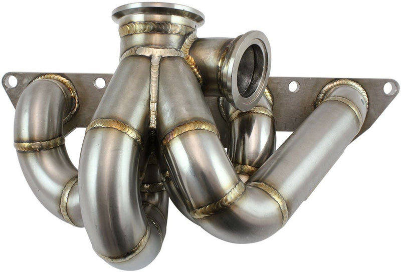 Aeroflow Mitsubishi EVO 4G63 V-Band Low Mount Turbo Stainless Manifold (AF8407-1100) AF8407-1100