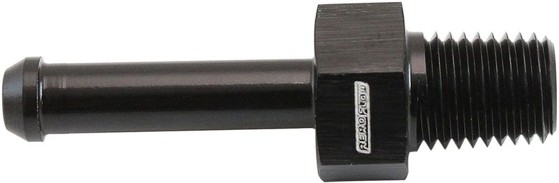 Aeroflow Male NPT to Barb Straight Adapter 1/16" to3/16" (AF841-03-01BLK) AF841-03-01BLK