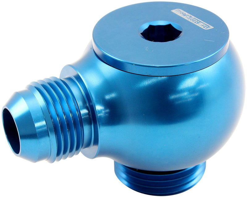 Aeroflow 90° Low Profile -12ORB to -10AN Male Adapter (AF909-10-12) AF909-10-12