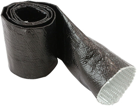 Aeroflow Aluminised Black Heat Sleeve - 2-1/8" to 2-1/2" I.D. and 3ft (1m) Length (AF91-5004BLK) AF91-5004BLK