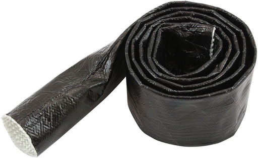 Aeroflow Aluminised Black Heat Sleeve - 5/8" to 1" I.D. and 12ft (3.7m) Length (AF91-5011BLK) AF91-5011BLK