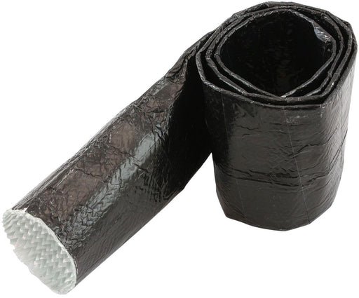 Aeroflow Aluminised Black Heat Sleeve - 1-5/8" to 2" I.D. and 12ft (3.7m) Length (AF91-5013BLK) AF91-5013BLK