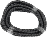 Aeroflow 6.3mm ID Spiral Wrap Black Cover - 1 Meter Length (AF91-9800) AF91-9800