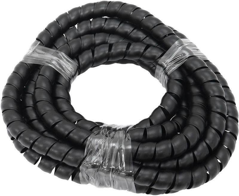 Aeroflow 18.3mm ID Spiral Wrap Black Cover - 1 Meter Length (AF91-9807) AF91-9807
