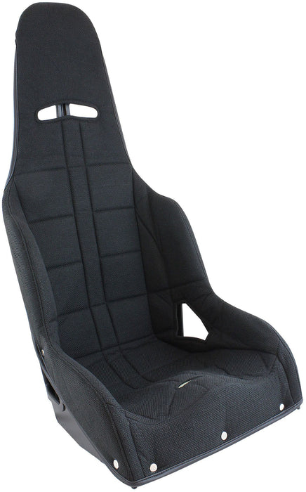 Aeroflow Black Tweed Seat Cover to Suit Pro Street Drag 15" Aluminium Race Seat (AF93-1150BLK)