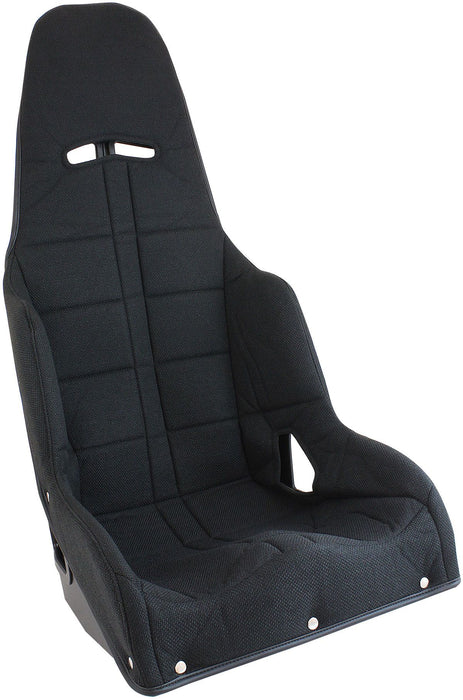 Aeroflow Black Tweed Seat Cover to Suit Pro Street Drag 17" Aluminium Race Seat (AF93-1170BLK)