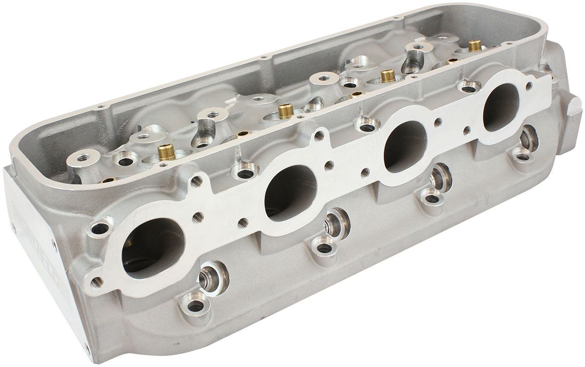 Aeroflow Bare Big Block Chev 396-454 290cc Aluminium Cylinder Heads wi ...