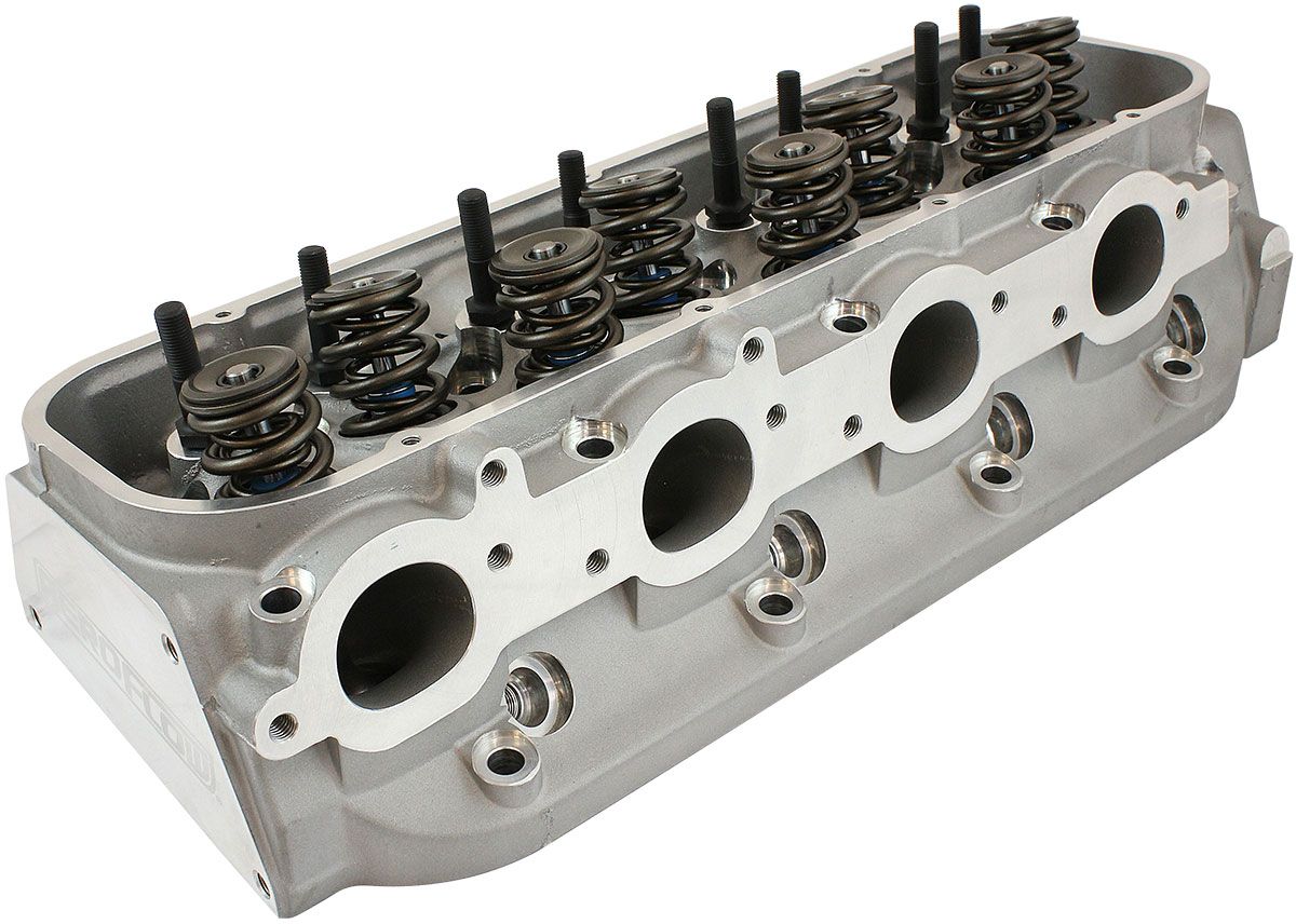 Aeroflow Complete Big Block Chev 396-454 290cc Aluminium Cylinder Head ...