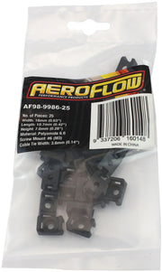 Aeroflow Cable Tie Screw Mount 16mm x 10.7mm - 25 Pack (AF98-9986-25)