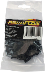Aeroflow Cable Tie Screw Mount 16mm x 10.7mm - 50 Pack (AF98-9986-50)
