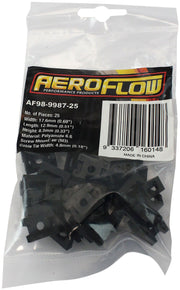 Aeroflow Cable Tie Screw Mount 17.6mm x 12.9mm - 25 Pack (AF98-9987-25)