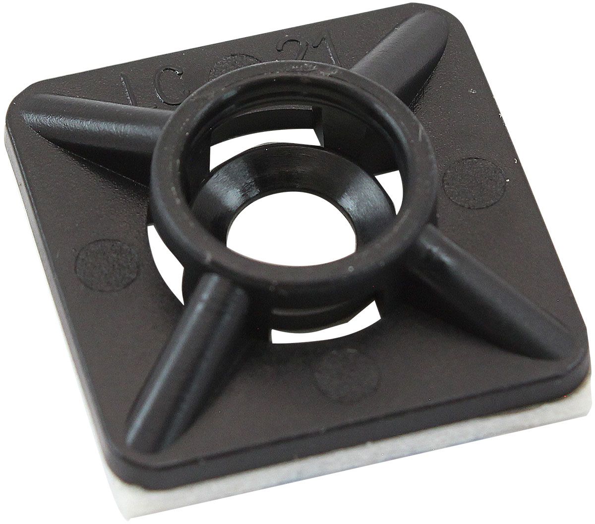 Aeroflow Cable Tie Self Adhesive Mount 19mm x 19mm - 100 Pack (AF98-9997-100) AF98-9997-100