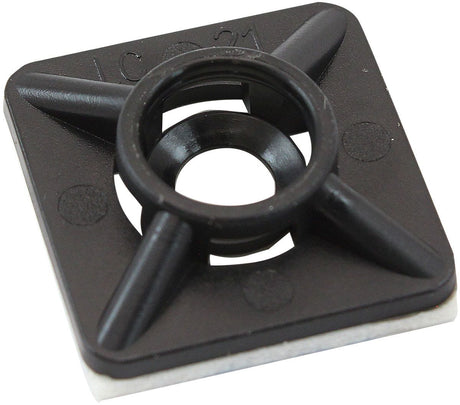 Aeroflow Cable Tie Self Adhesive Mount 19mm x 19mm - 100 Pack (AF98-9997-100) AF98-9997-100