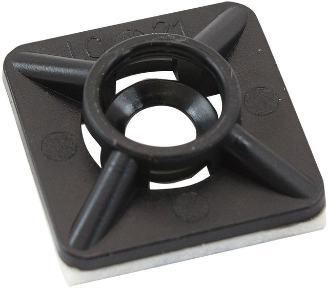 Aeroflow Cable Tie Self Adhesive Mount 19mm x 19mm - 100 Pack (AF98-9997-100) AF98-9997-100